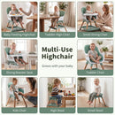 9-in-1 Convertible High Chair for Babies and Toddlers with Seat Cushion by DirectDeals