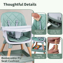 9-in-1 Convertible High Chair for Babies and Toddlers with Seat Cushion