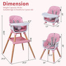 9-in-1 Convertible High Chair for Babies and Toddlers with Seat Cushion by DirectDeals