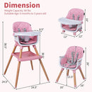 9-in-1 Convertible High Chair for Babies and Toddlers with Seat Cushion by LJGDeals