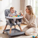 9-in-1 Convertible High Chair for Babies and Toddlers with Seat Cushion by LJGDeals