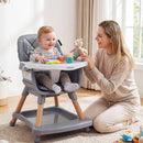 9-in-1 Convertible High Chair for Babies and Toddlers with Seat Cushion