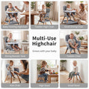 9-in-1 Convertible High Chair for Babies and Toddlers with Seat Cushion
