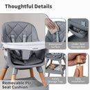 9-in-1 Convertible High Chair for Babies and Toddlers with Seat Cushion