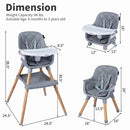 9-in-1 Convertible High Chair for Babies and Toddlers with Seat Cushion by LJGDeals