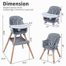 9-in-1 Convertible High Chair for Babies and Toddlers with Seat Cushion