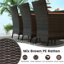 9 Piece Outdoor Dining Set with Umbrella Hole by LJGDeals