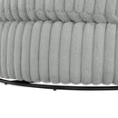 Mindy - Oversized Swivel Barrel Chair - Gray by HouseOfZazla