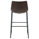 Armless Bar Stool (Set of 2) - Brown by HouseOfZazla