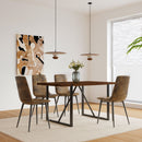 Modern Dining Table With Metal Legs For 4 - 6 Person by Unique Piece Furniture