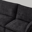 108.5" Modular Sectional L Shape Sofa with Movable Ottoman