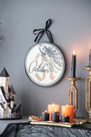 Set of 2, 12x12" Halloween Circle Sign