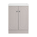Contemporary Freestanding Bathroom Vanity With Resin Sink & Soft-Close Cabinet Doors by HouseOfZazla
