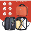 2Piece Luggage Sets ABS Lightweight Suitcase, Spinner Wheels, (20/14) DARK ORANGE