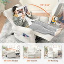 270° Power Swivel Rocker Glider Recliner Chair With USB Ports by Unique Piece Furniture