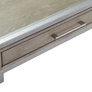 Adela - Writing Desk - Antique Silver