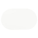 Oval Dining Table - White - Metal