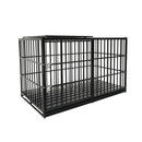 Extra Large Heavy Duty Dog Crate With Removable Pans For Dogs - Black