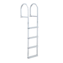 Removable Dock Ladder, 4 Steps, Aluminum Alloy Pontoon Boat Swim Ladder by HouseOfZazla