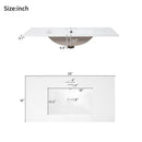 Bathroom Vanity With Sink, Soft Close Doors, Adjustable Shelf & 3 Drawers by HouseOfZazla