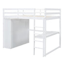 Loft Bed With Built In Wardrobe, Shelves And Drawers by HouseOfZazla