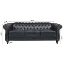 Man Cave 84.65' Arm Chesterfield Three Seater Sofa