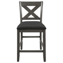 5 Pieces Counter Height Rustic Farmhouse Dining Room Wooden Bar Table Set With 2 Stools And 2 Chairs