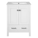 Space Saving Bathroom Vanity With Integrated Ceramic Sink