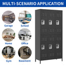 6 Door 72"H Metal Lockers With Lock