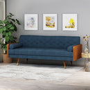 Aidan Mid Century Modern Tufted Fabric Sofa by HouseOfZazla