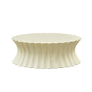 35.04 Inch Oval Coffee Table - Vintage Sturdy Fiberglass