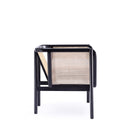 Versailles - Accent Armchair With Rattan Frame - Cream by HouseOfZazla