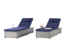 Outdoor Sofa Pe Rattan Furniture Deck Chair - Gray by Unique Piece Furniture