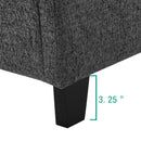 Platform Bed & Upholstered Headboard by HouseOfZazla