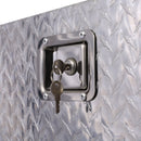 29inch Aluminum tool box,heavy duty truck bed tool box,outdoor trailer pickup storage tool box,RV storage organizer,underbody box w/lock keys,silver, 29x16.5x18.5inch