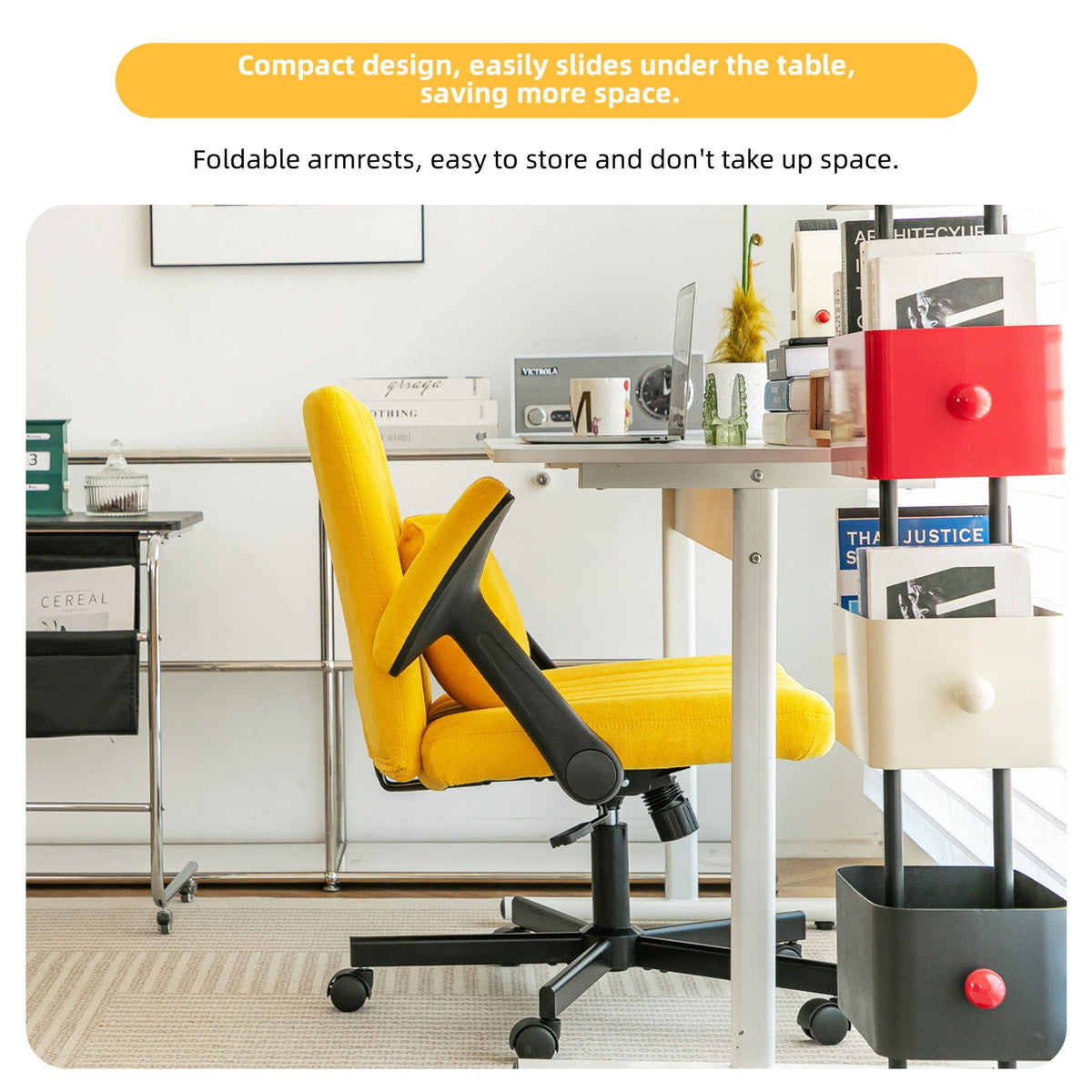 Criss Cross Armrest Office Chair With Wheels, photo 29 of 40