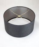 16"W 2 Light Swag Plug-In Pendant  Granite Gray with Diffuser White Cord