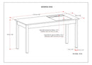 Monroe - Desk - Distressed Charcoal Brown
