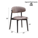 Lanae - Side Chair (Set of 2) - Coffee Polish Microfiber & Black