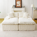 Double Chaise Lounge With Full Compressed Sponge
