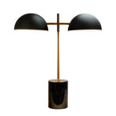 Nova - Hydro Table Lamp With On / Off Switch Double Lamp - Black / Gold / Marble by HouseOfZazla