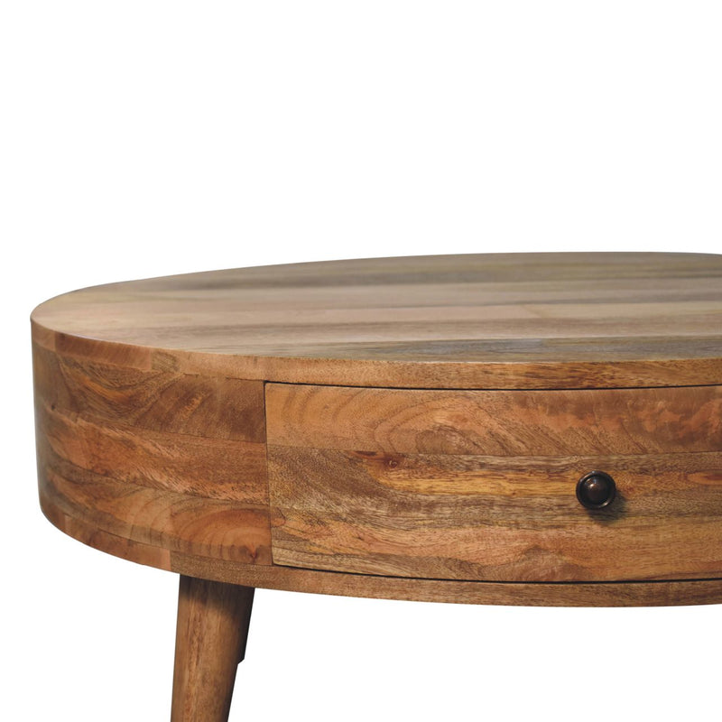 Solid Wood Odyssey Coffee Table, 2-Drawers, Oak-ish, photo 5 of 10