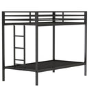 Adam - Twin Over Twin Bunk Bed - Black