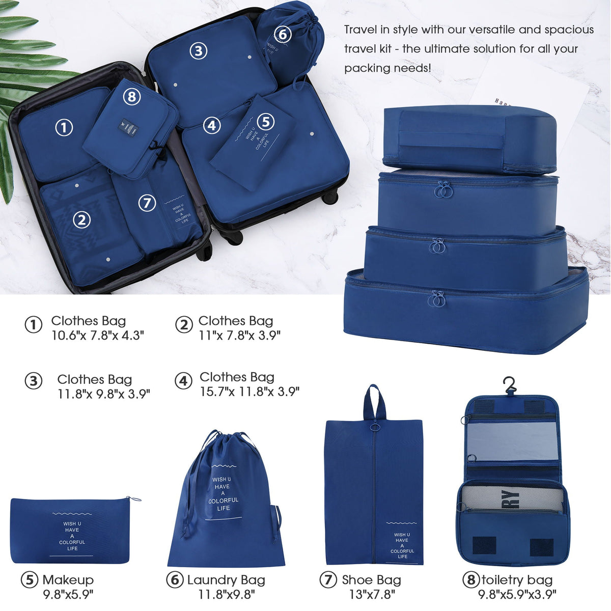 Hardshell Luggage Sets 4 Pieces + Bag Spinner Suitcase With Tsa Lock Lightweight - 16" / 20" / 24" / 28" Luggages, photo 31 of 40