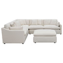 Greeley - 6 Piece Upholstered Modular Sectional Sofa - Ivory by HouseOfZazla