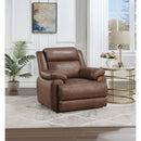 Worthington - Padded Arm Accent Chair - Dark Brown by HouseOfZazla