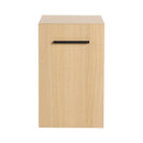 Floating Bathroom Vanity Single Door Base Cabinet, Wall Mounted Storage - Light Oak