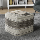 Grady - Handcrafted Square Pouf by HouseOfZazla