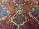 4' X 7' Antique Handmade Tribal Turkish Wool Rug Nice