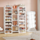 14 Tier Shoe Storage Cabinet With 23 Open Cubbies, 46 Pairs Capacity Entryway Organizer - White by HouseOfZazla